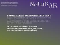 Einladung Baumvielfalt im Appenzellerland